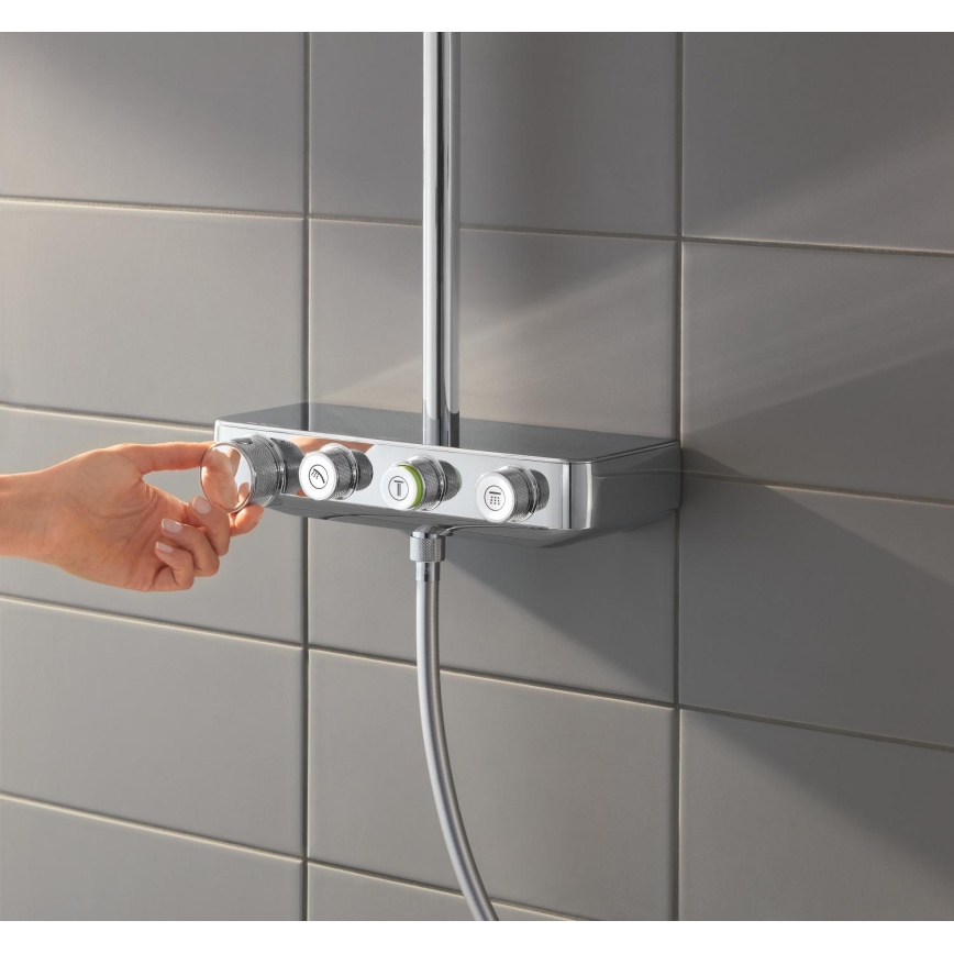 GROHE 26508000 - Douchesysteem EUPHORIA SMARTCONTROL 310 CUBE, glanzend chroom