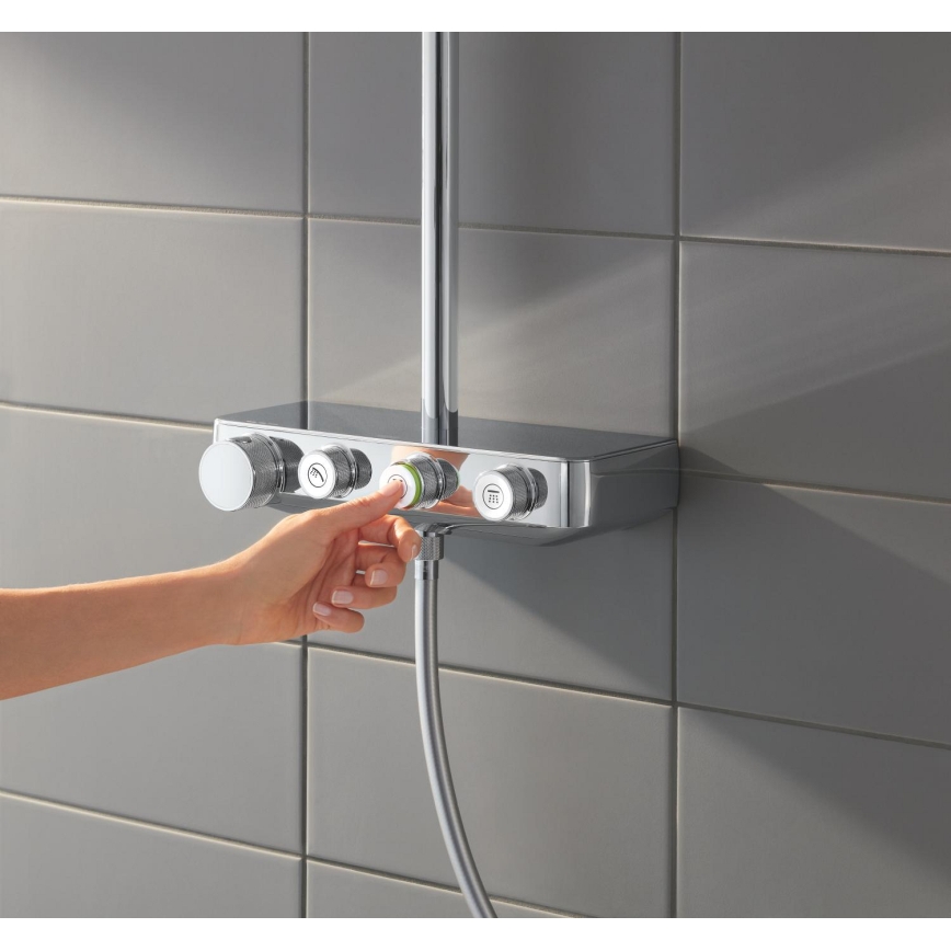 GROHE 26508000 - Système de douche EUPHORIA SMARTCONTROL 310 CUBE chromé brillant