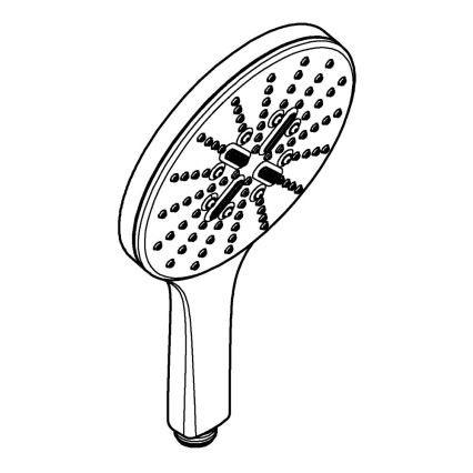 GROHE 26554LS0 - Douchette à main RAINSHOWER SMARTACTIVE 150 mm chrome brillant