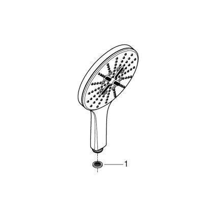 GROHE 26554LS0 - Handdouche RAINSHOWER SMARTACTIVE 150 mm wit