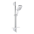 GROHE 26584000 - Ensemble de douche RAINSHOWER SMARTACTIVE 130 CUBE 600 mm chromé