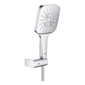 GROHE 26588000 - Ensemble de douchette RAINSHOWER SMARTACTIVE 130 CUBE, chrome brillant