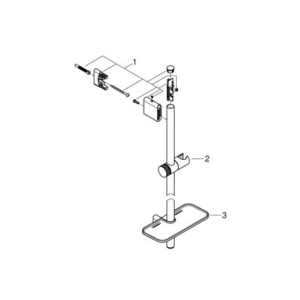 GROHE 26603000 - Barre de douche RAINSHOWER SMARTACTIVE 900 mm chrome brillant