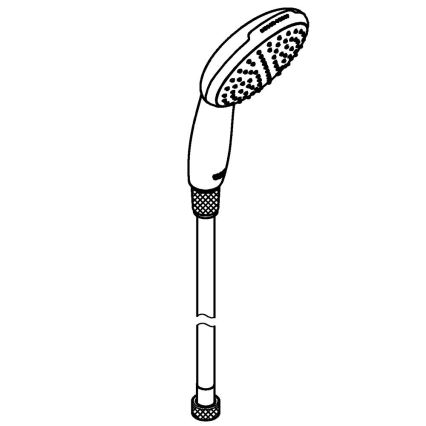 GROHE 26720001 - Douchette à main VITALIO START 110 1500 mm chrome brillant