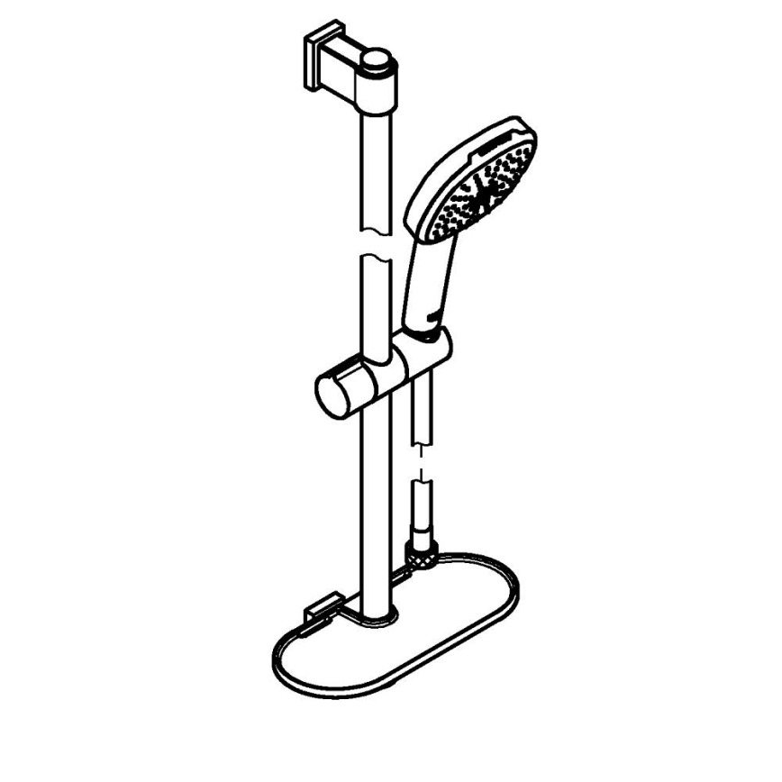 GROHE 26929001 - Doucheset VITALIO COMFORT 110 600 mm glanzend chroom