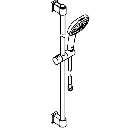GROHE 26930001 - Doucheset VITALIO COMFORT 110 900 mm glanzend chroom