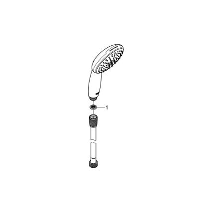 GROHE 2696010E - Douchette à main VITALIO START 110, 110 mm, chrome brillant