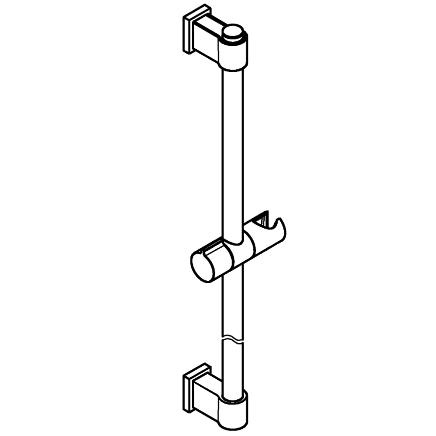 GROHE 26970001 - Barre de douche VITALIO UNIVERSAL 1150 mm chromé brillant
