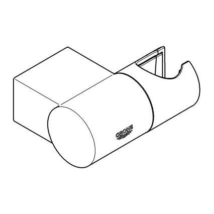GROHE 27055000 - Support mural pour douche RAINSHOWER, chromé brillant