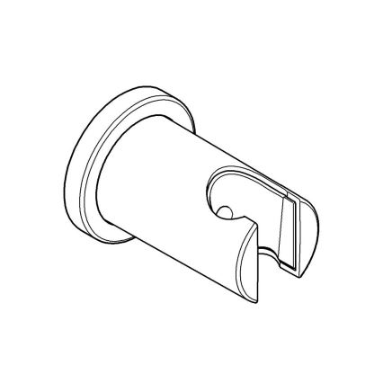 GROHE 27074000 - Wandhouder voor RAINSHOWER met ronde rozet, glanzend chroom