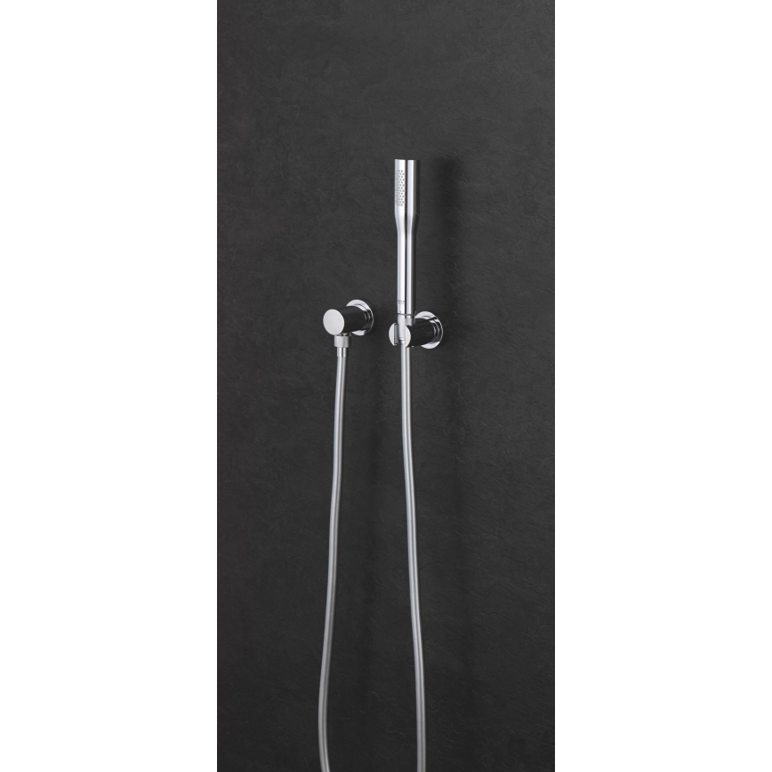 GROHE 27074000 - Wandhouder voor RAINSHOWER met ronde rozet, glanzend chroom