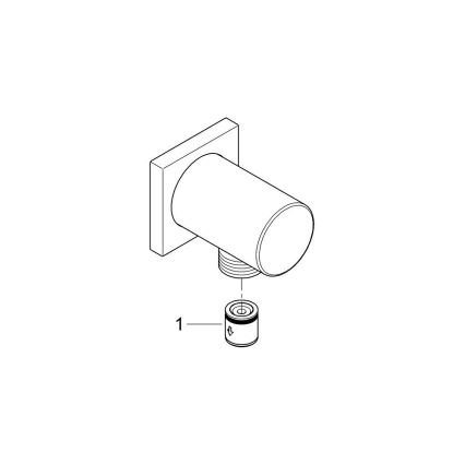 GROHE 27076000 - Wandbocht RAINSHOWER glanzend chroom