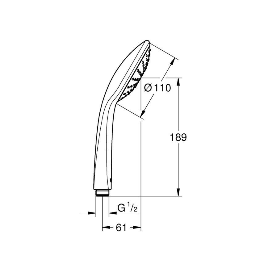 GROHE 27316000 - Handdouche VITALIO JOY 110 mm glanzend chroom