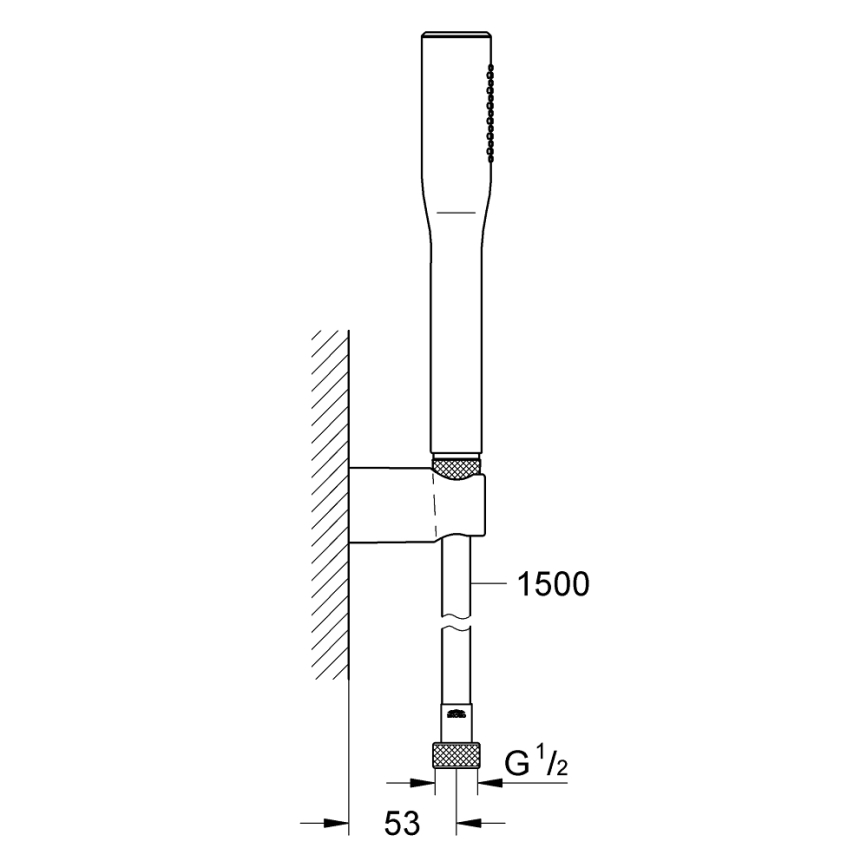 GROHE 27369000 - Doucheset EUPHORIA COSMOPOLITAN STICK 1500 mm glanzend chroom