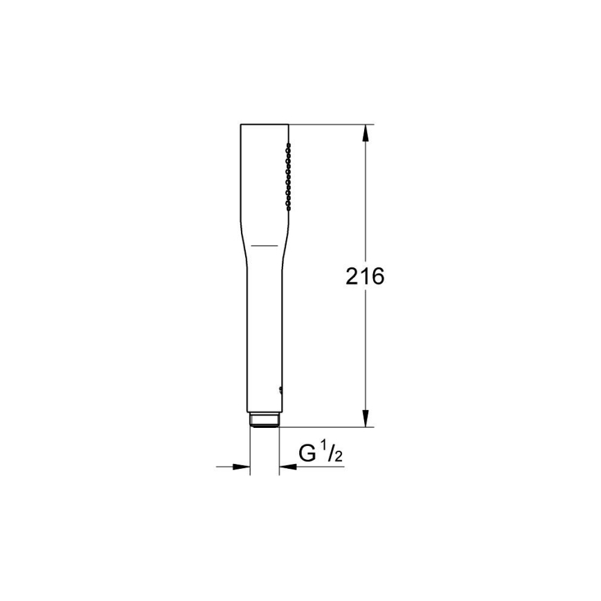 GROHE 27458000 - Douchette à main VITALIO GET STICK 216 mm, chrome brillant