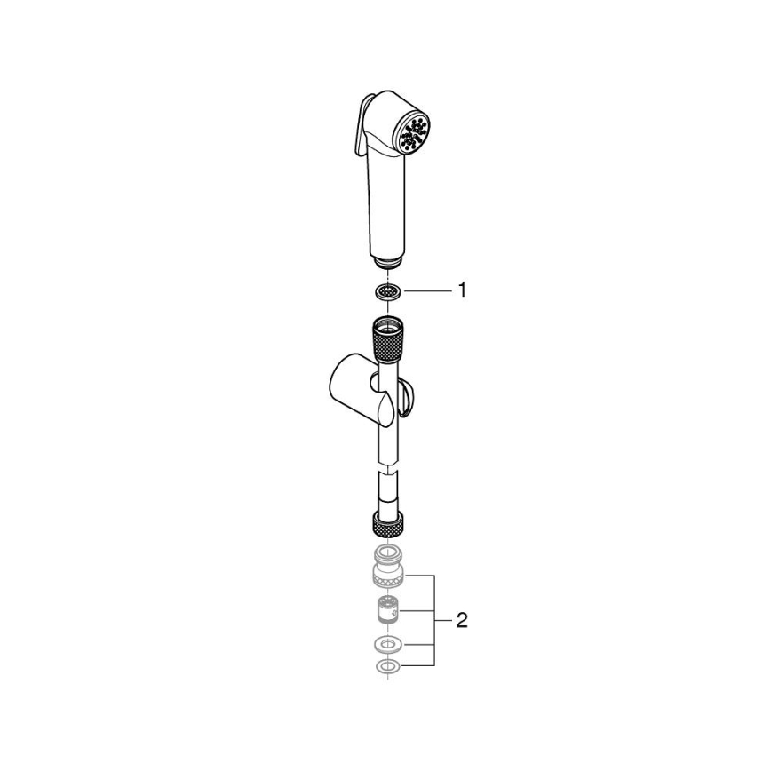 GROHE 27513DA1 - Douchette hygiénique à main TEMPESTA-F TRIGGER SPRAY 30 dorée