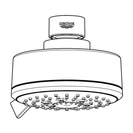 GROHE 27591001 - Hoofddouche TEMPESTA COSMOPOLITAN 100 100 mm glanzend chroom