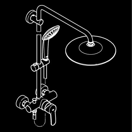 GROHE 27684001 - Douchesysteem VITALIO JOY 260 450 mm glanzend chroom