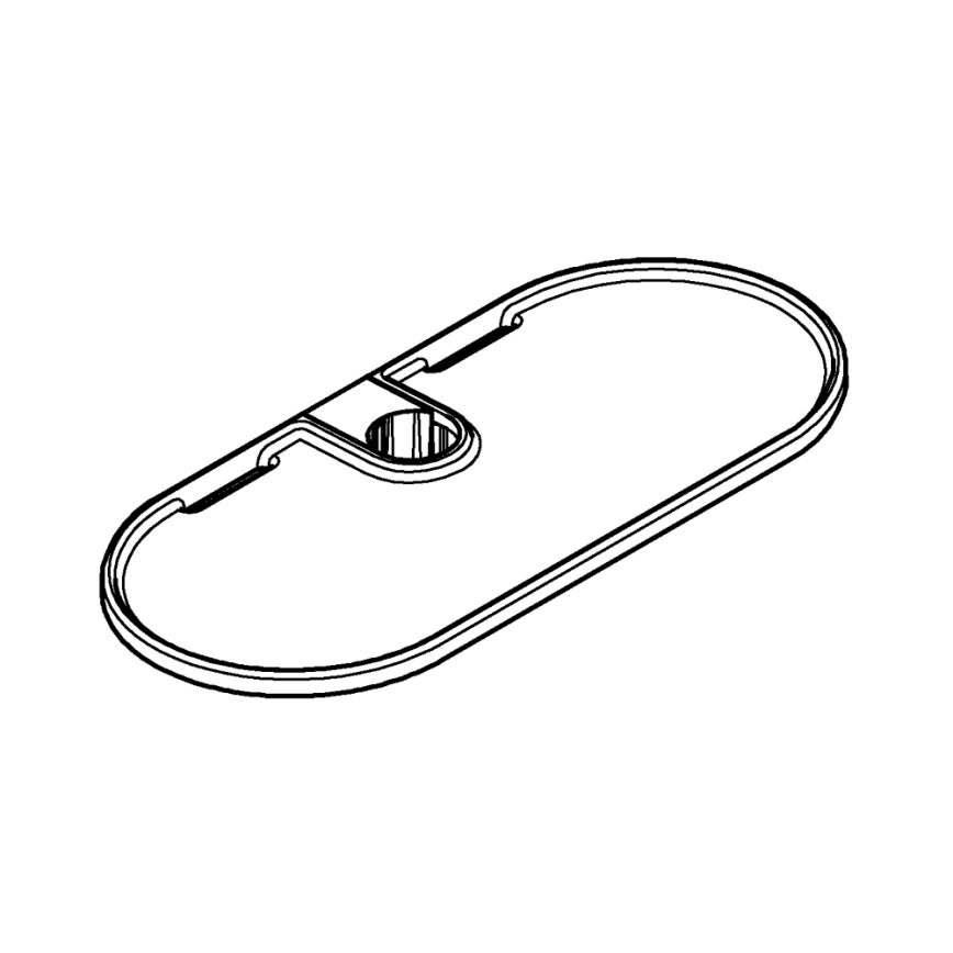 GROHE 27725001 - VITALIO UNIVERSAL plank 222 x 100 mm wit