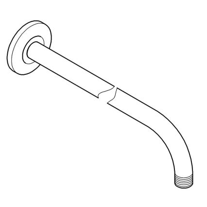 GROHE 27851000 - Bras de douche TEMPESTA 400 mm chrome poli