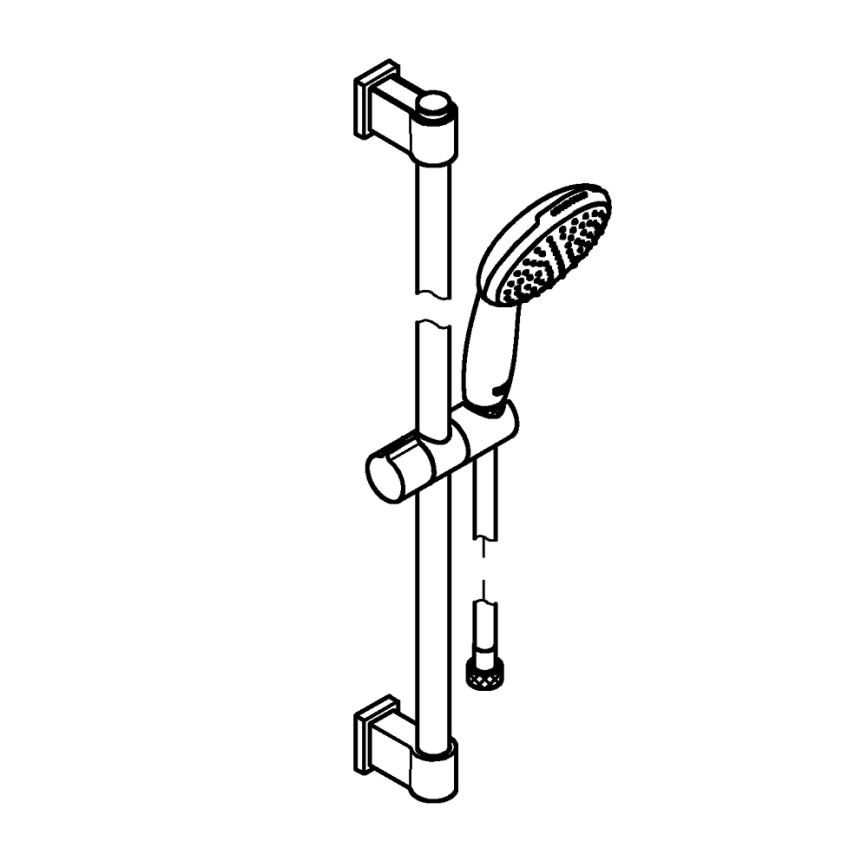 GROHE 27942001 - Doucheset VITALIO START 110 600 mm glanzend chroom