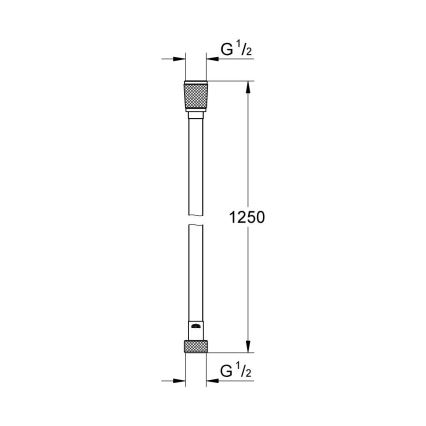 GROHE 28362DA0 - SILVERFLEX doucheslang 1250 mm, koperen uitvoering