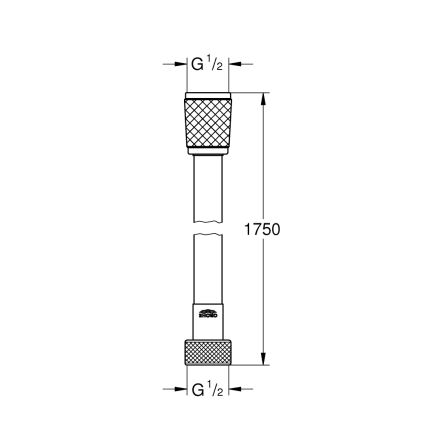GROHE 28742002 - Doucheslang VITALIOFLEX TREND 1750 mm
