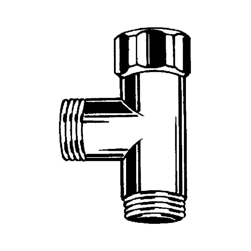 GROHE 28874000 - Té DN 15 chrome brillant