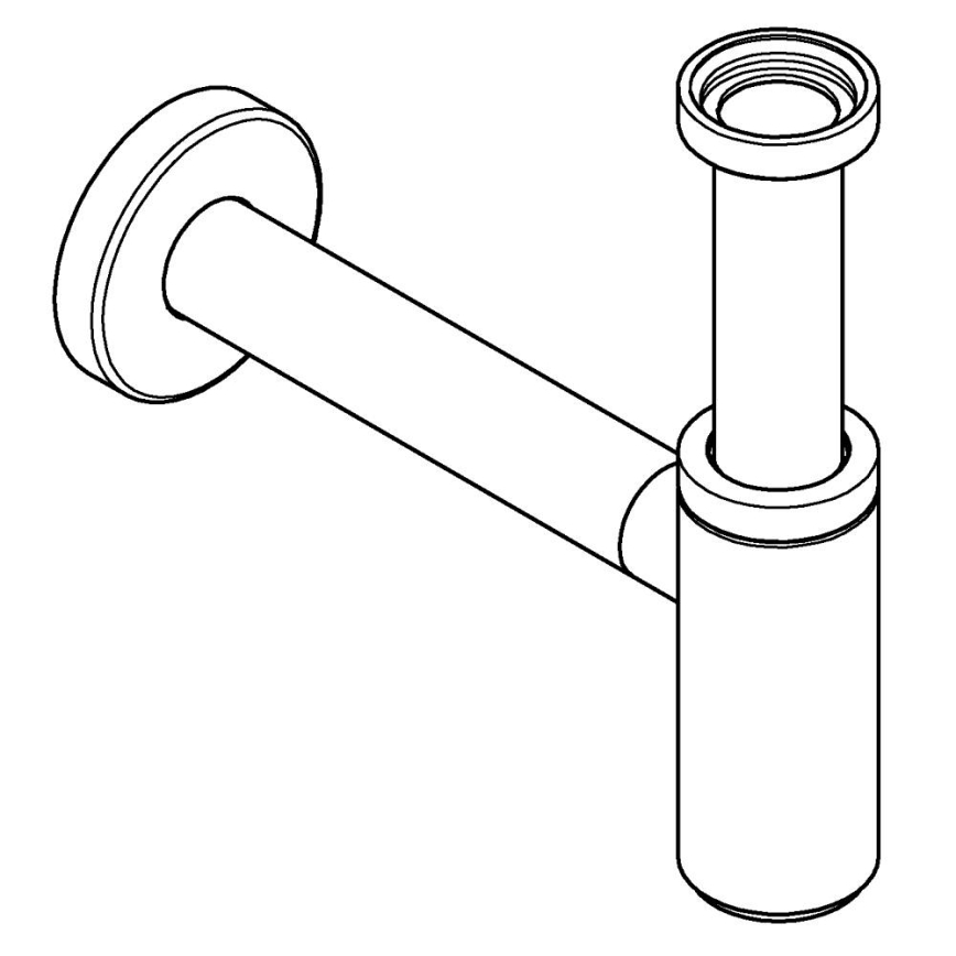 GROHE 28912GN0 - Siphon DN 32 doré