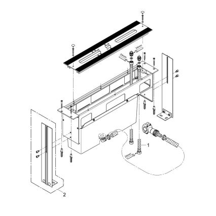 GROHE 29037000 - Corps de montage pour mitigeur de baignoire 45 mm, chrome brillant