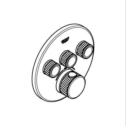 GROHE 29121AL0 - Thermostatische inbouw-douchekraan GROHTHERM SMARTCONTROL, grafiet