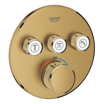 GROHE 29121GN0 - Mitigeur thermostatique de douche encastré GROHTHERM SMARTCONTROL, finition dorée