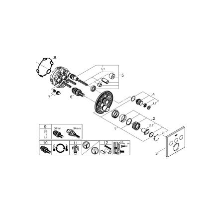 GROHE 29126000 - Mitigeur thermostatique GROHTHERM SMARTCONTROL chrome brillant