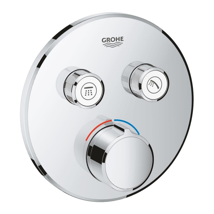 GROHE 29145000 - Cache pour mitigeur encastré SMARTCONTROL, chrome brillant