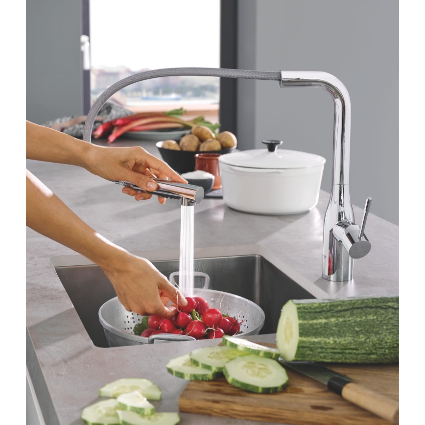 GROHE 30270000 - Mitigeur de cuisine ESSENCE 348 mm chromé brillant