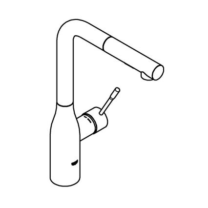 GROHE 30270DC0 - ESSENCE keukenkraan, RVS