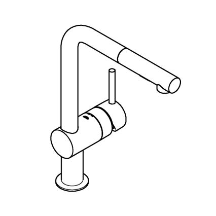 GROHE 30274GN0 - Mitigeur d'évier A doré