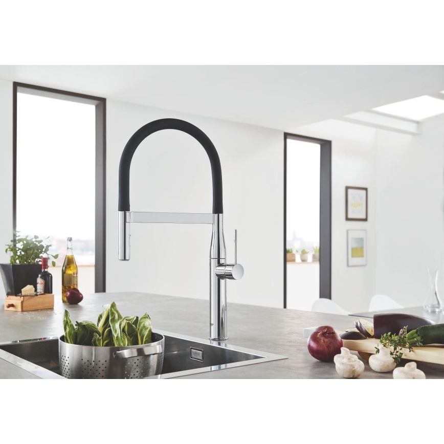 GROHE 30294000 - Mitigeur d'évier ESSENCE 530 mm chromé brillant