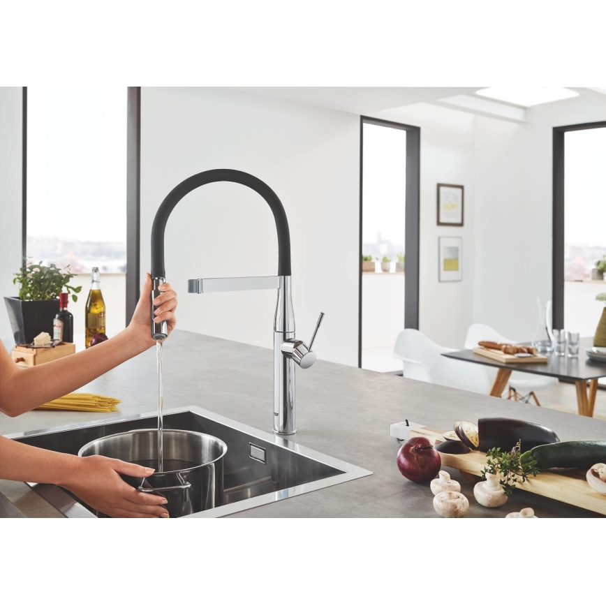 GROHE 30294000 - Mitigeur d'évier ESSENCE 530 mm chromé brillant