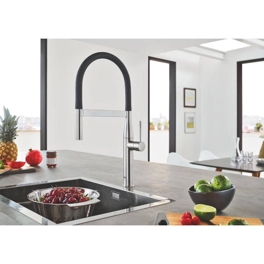GROHE 30294DC0 - Mitigeur d'évier ESSENCE en inox