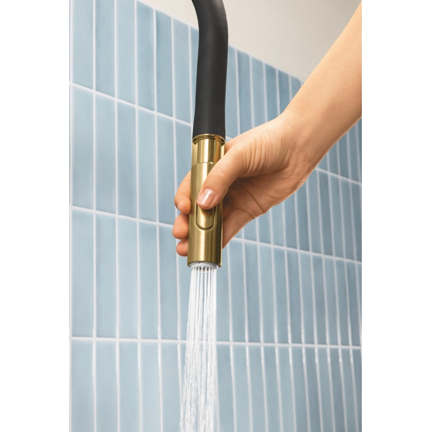 GROHE 30294GN0 - ESSENCE keukenkraan, goud