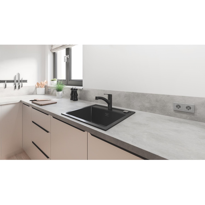 GROHE 303072431 - Mitigeur d'évier START 185 × 227 mm noir