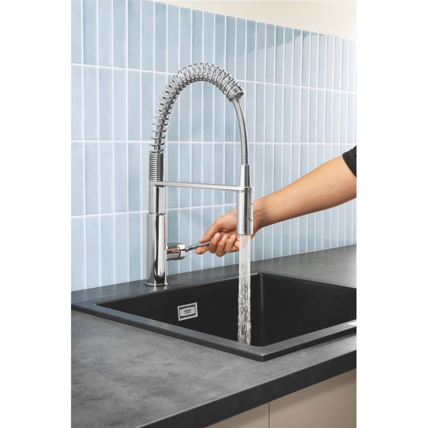 GROHE 30361000 - Mitigeur d'évier GET 455 mm chrome poli