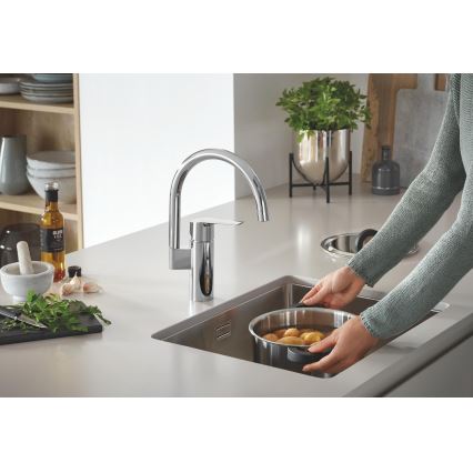 GROHE 30469000 - START keukenkraan met hoge uitloop, glanzend chroom