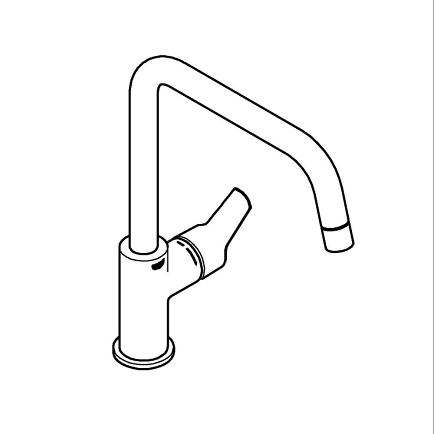 GROHE 30470DC0 - Keukenkraan START 310 mm, roestvrij staal