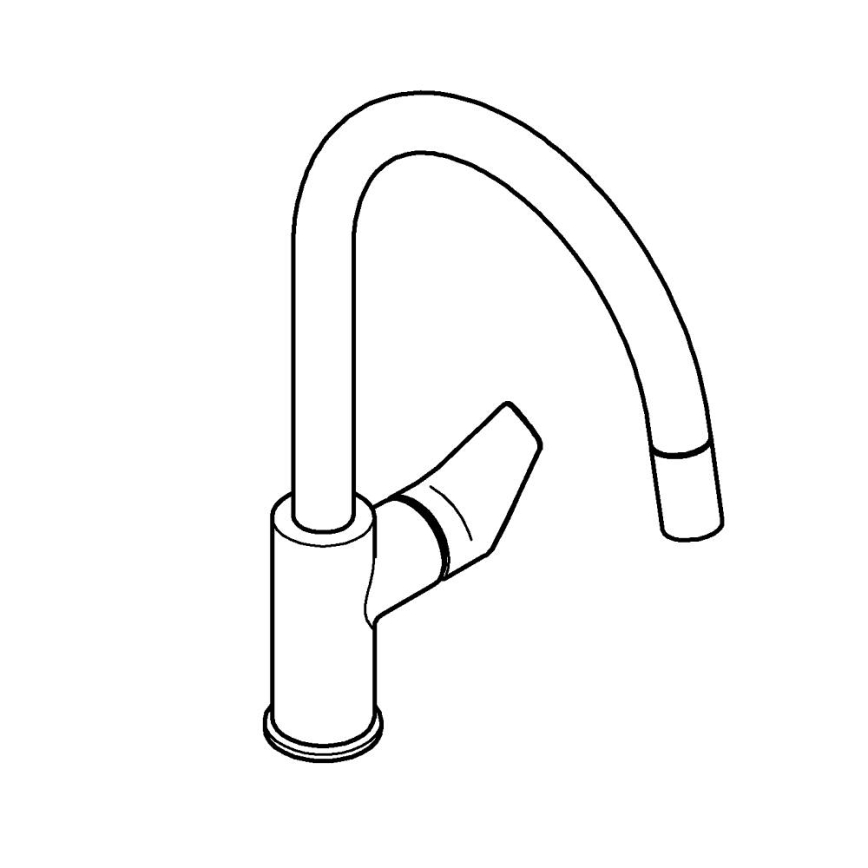 GROHE 30550000 - Keukenkraan START EDGE 357 mm, glanzend chroom