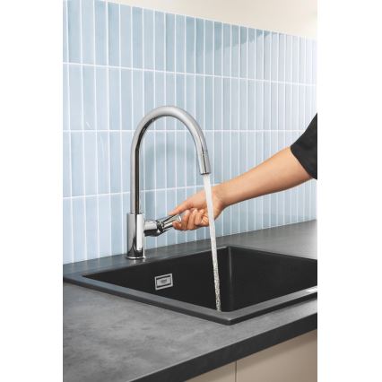 GROHE 30550000 - Mitigeur d'évier START EDGE 357 mm chromé brillant