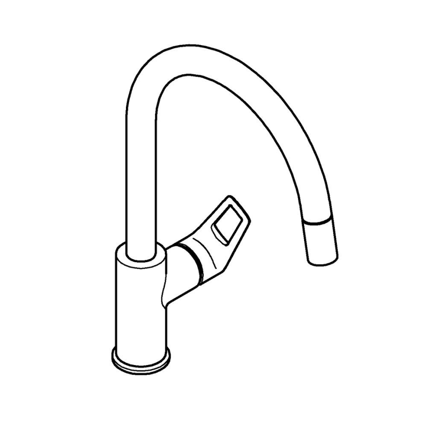 GROHE 30556000 - START LOOP keukenkraan 357 mm glanzend chroom