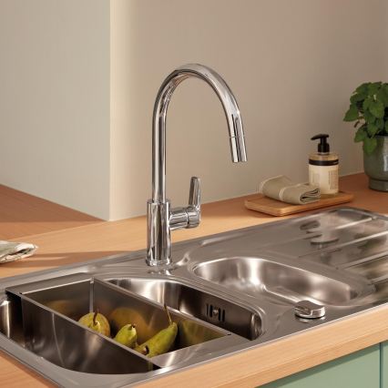 GROHE 30562000 - Mitigeur d'évier START CURVE 357 mm, chrome brillant