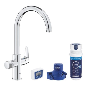 GROHE 30593000 - Keukenkraan BLUE PURE C-uitloop glanzend chroom